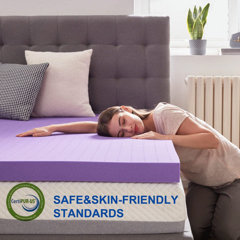 SINWEEK CertiPUR-US topper ensures safe, durable memory foam.