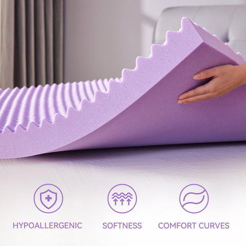 Egg crate topper adds stylish texture and bedroom aesthetics
