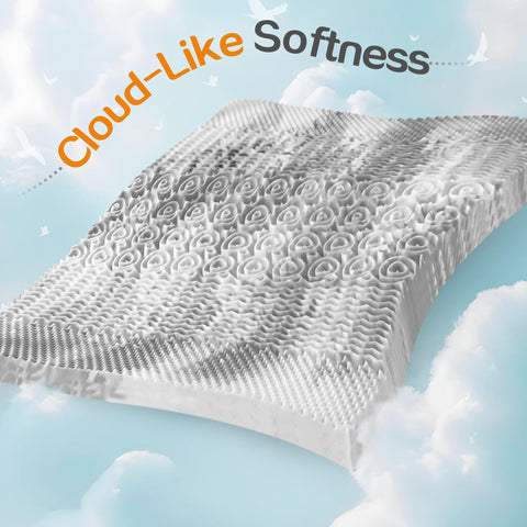 SINWEEK topper placed on existing mattress for demonstration
