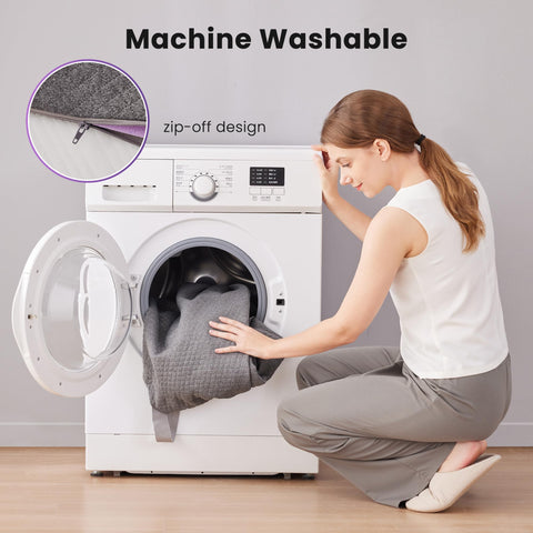 Machine-washable cover on SINWEEK topper simplifies care.