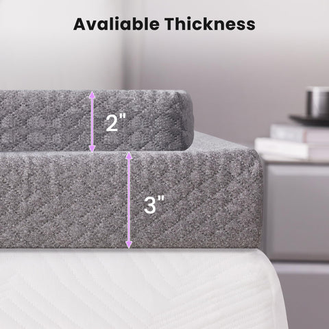 SINWEEK topper on a full bed demonstrates compatibility.