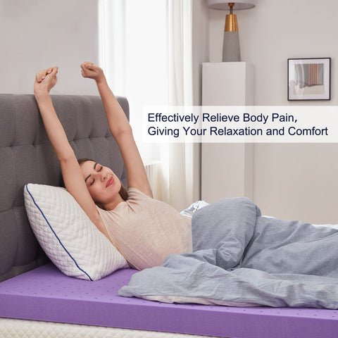 SINWEEK topper sits on top of an existing mattress for an easy upgrade.