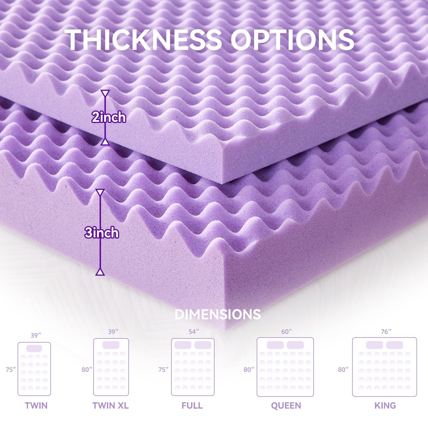 SINWEEK topper on mattress improves sleep feel.