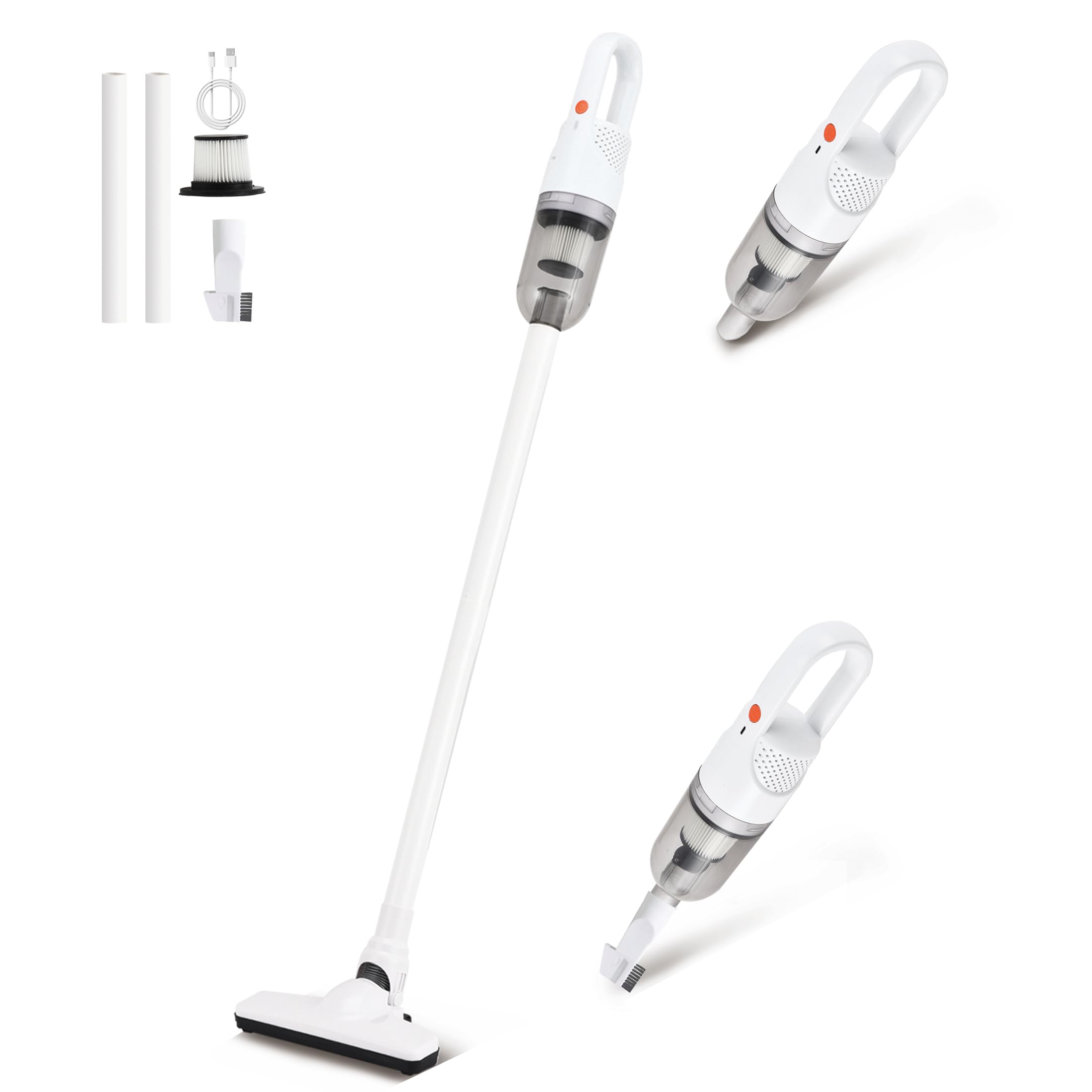 SIPPON 6-in-1 stick vacuum with a powerful motor for strong floor suction.