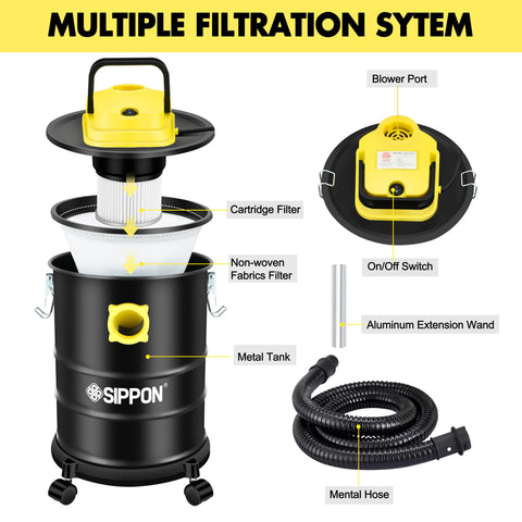 SIPPON long cord enables easier reach during cleanup.