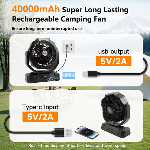 Sireck tent fan sleep timers 1h-8h for customized use.
