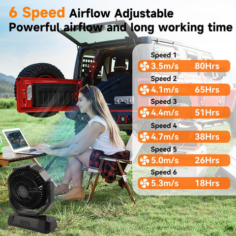 Sireck 6-speed brushless motor delivers quiet, powerful airflow.
