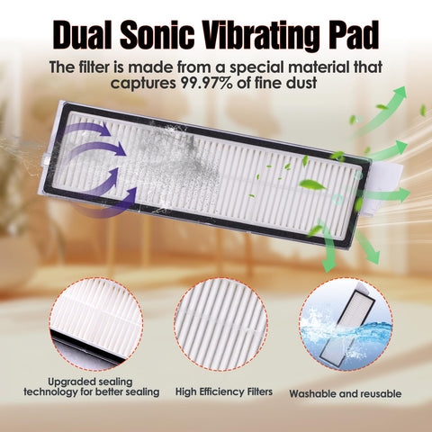 Siryele S8 MaxV Ultra dust bag helps trap pollutants and odors