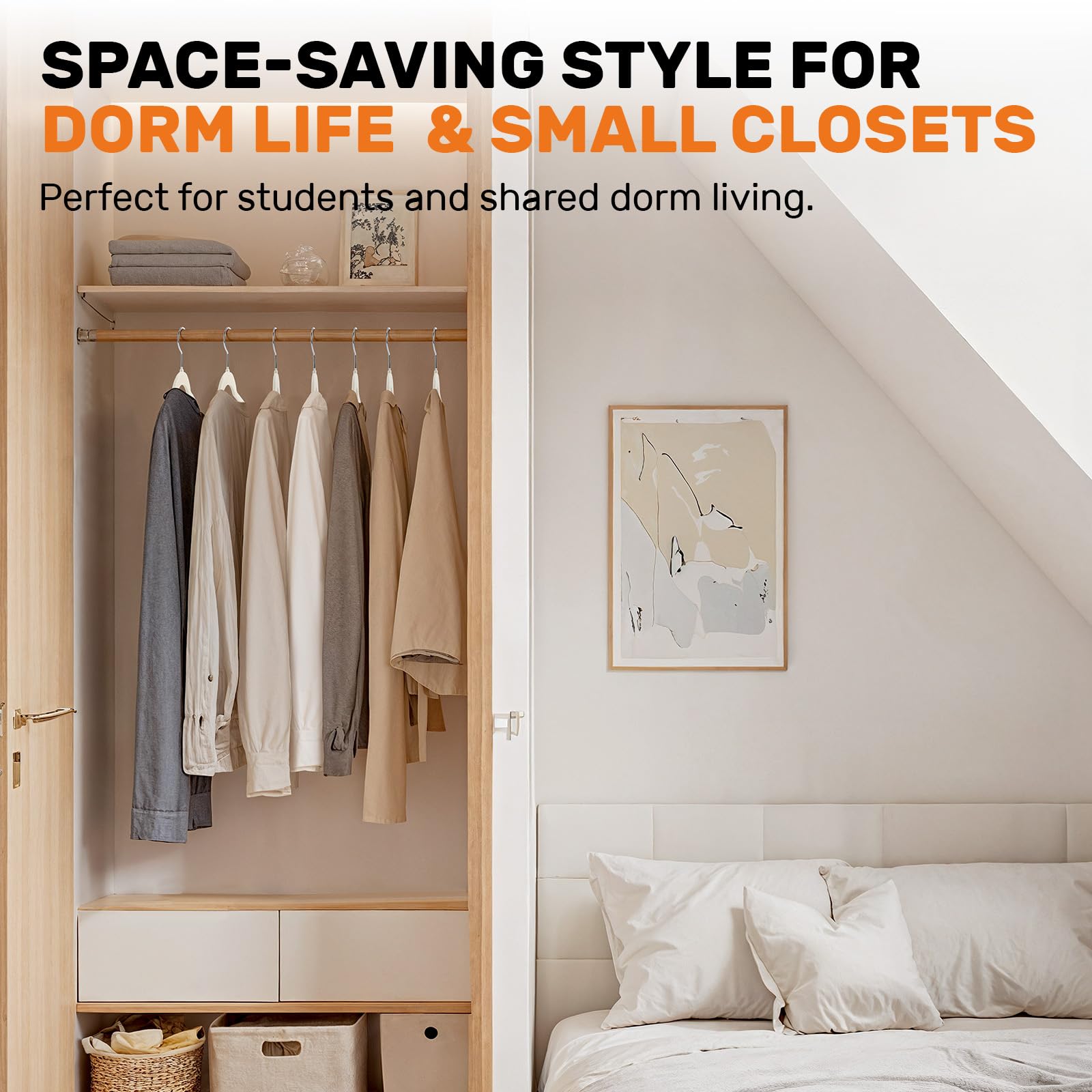 Sishynio durable ABS construction supports coats and sweaters reliably.