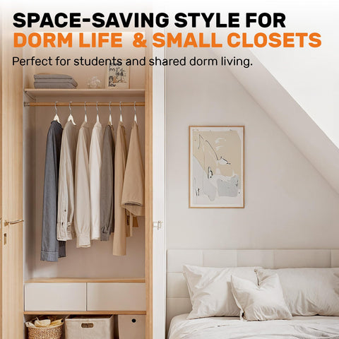 Sishynio durable ABS construction supports coats and sweaters reliably.
