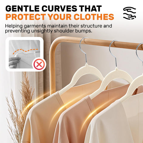 Sishynio non-slip flocked surface prevents slipping on delicate fabrics.