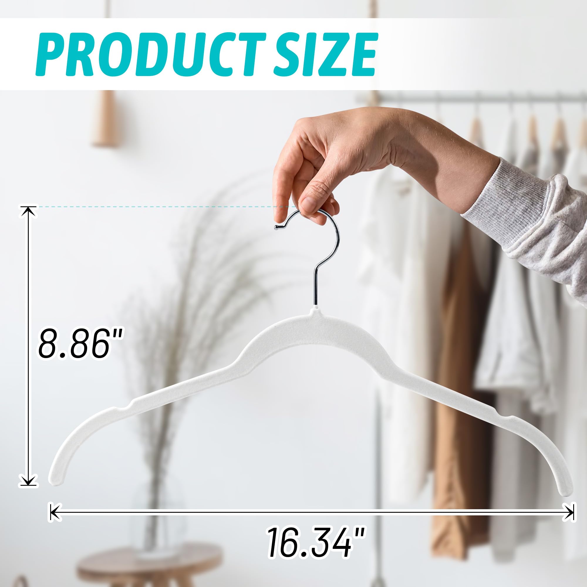 Sishynio notched shoulders prevent slipping and protect garment shapes.