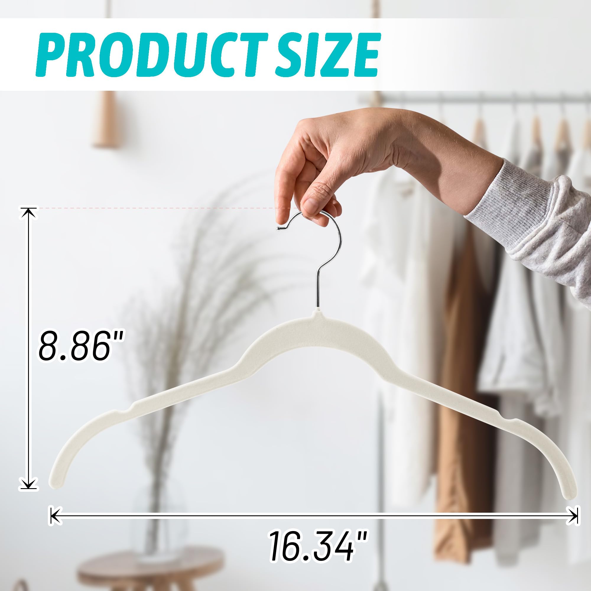 Sishynio velvet hanger protects delicate fabrics from snagging.