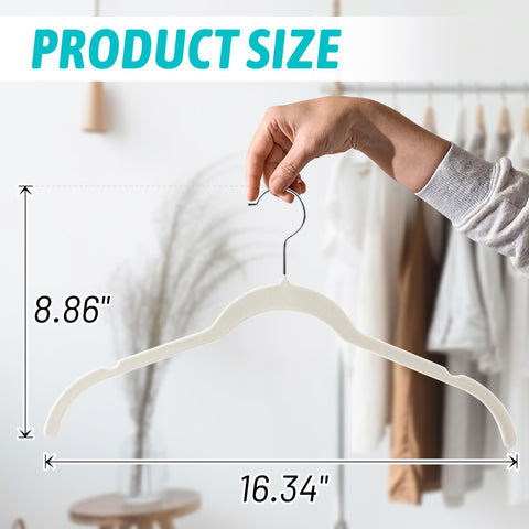 Sishynio velvet hanger protects delicate fabrics from snagging.