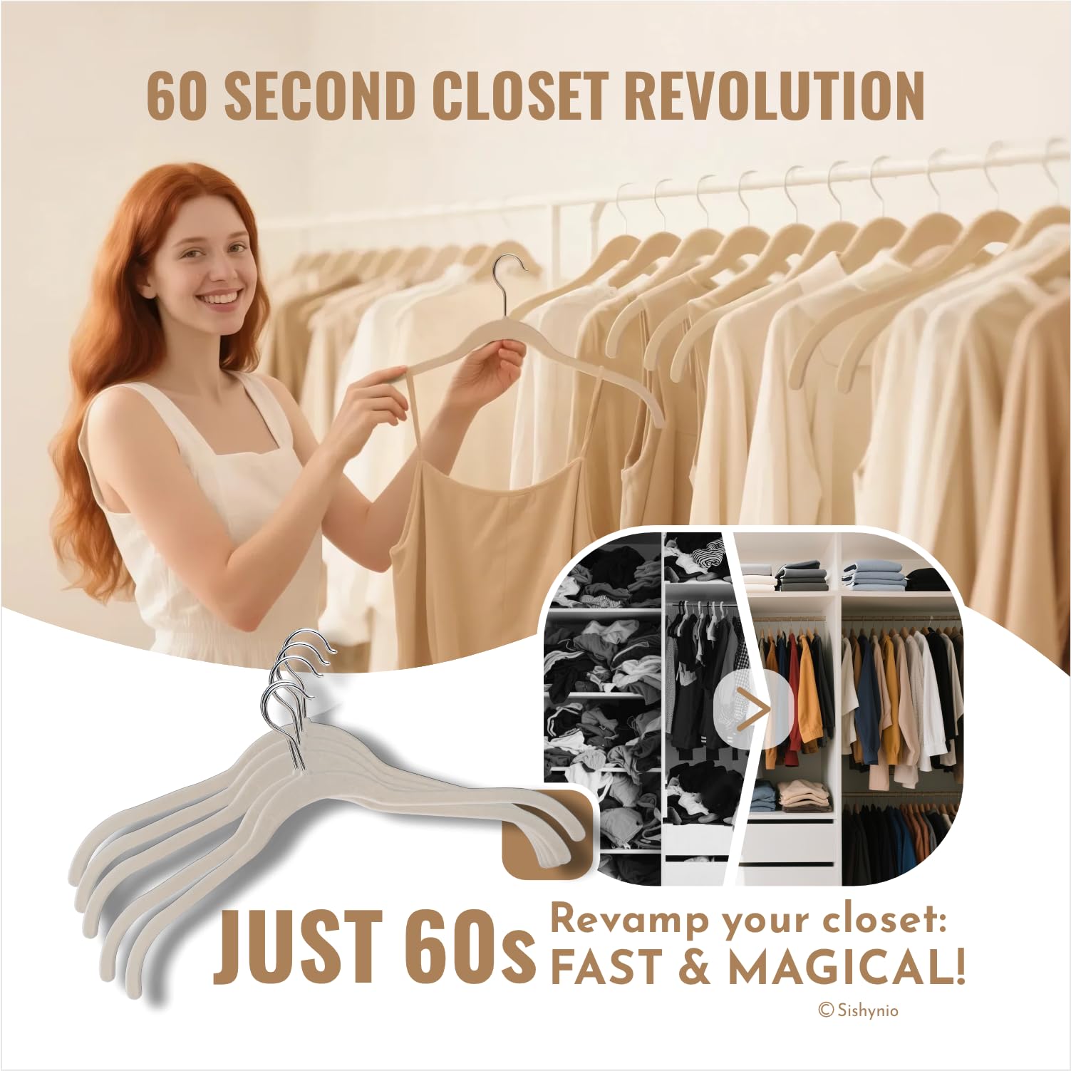 Sishynio notch-free silhouette complements modern wardrobes.
