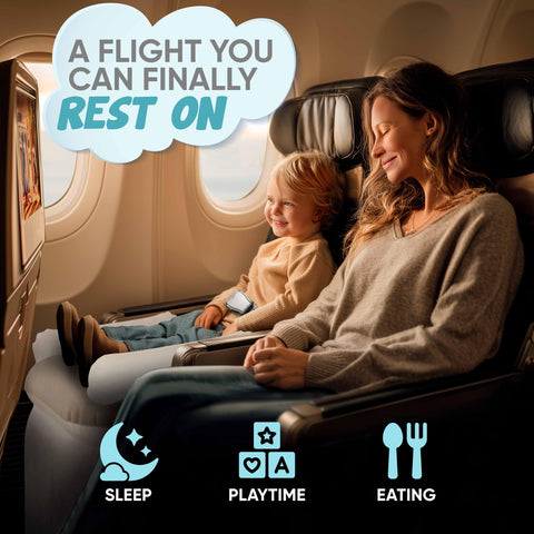 Sittina Toddler Airplane Bed packed in compact carry bag for easy travel