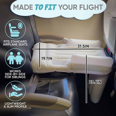 Sittina Toddler Airplane Bed neck pillow attached for neck support