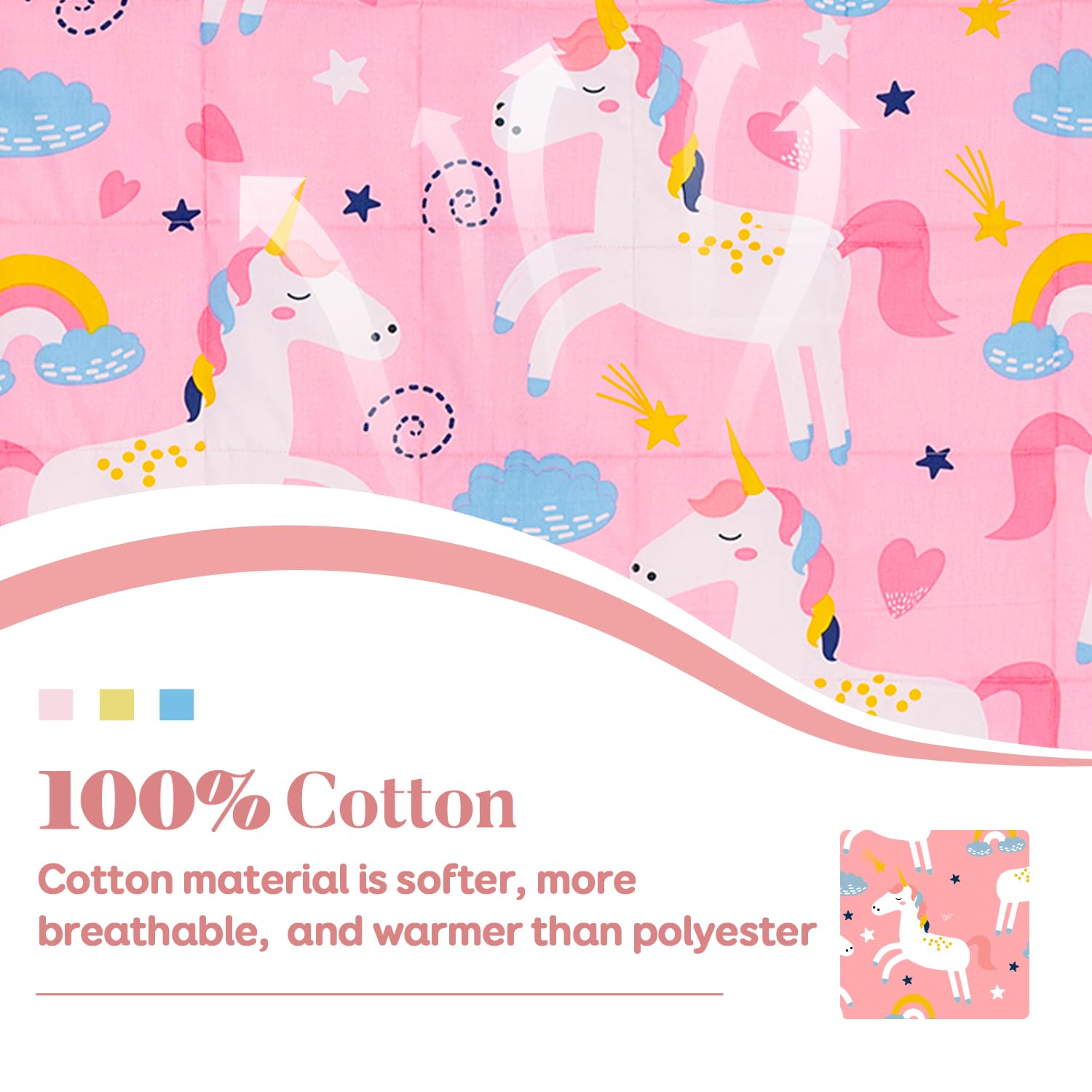 Sivio weighted blanket glass beads close-up highlights even pressure