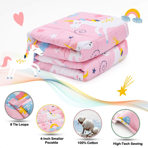 Sivio weighted blanket on a bed setup with 36x48 size for adults