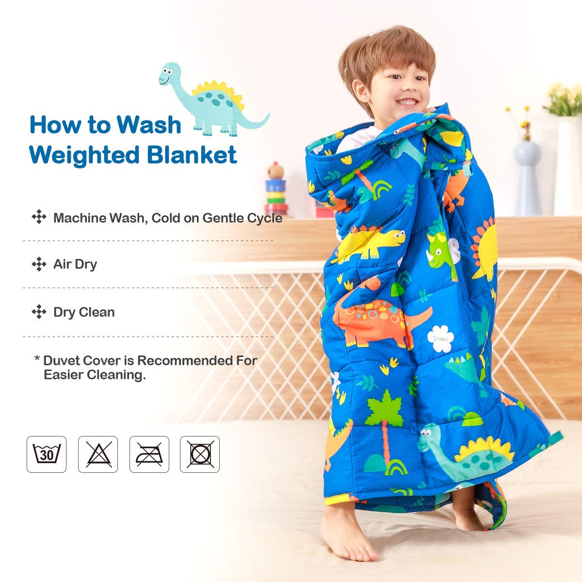 Sivio 36x48 inch size fits beds for home or school use.
