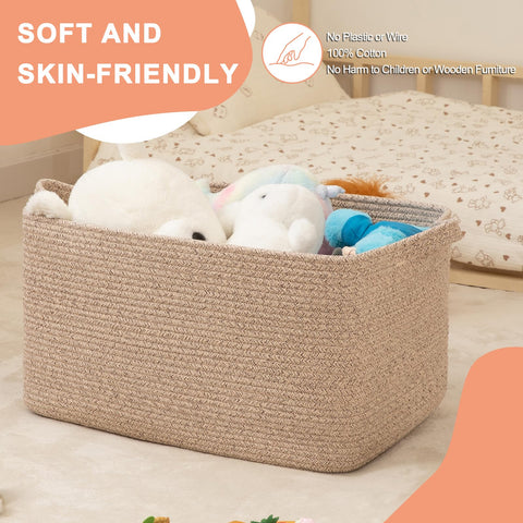 SIXDOVE multi-room storage basket fits living room and nursery