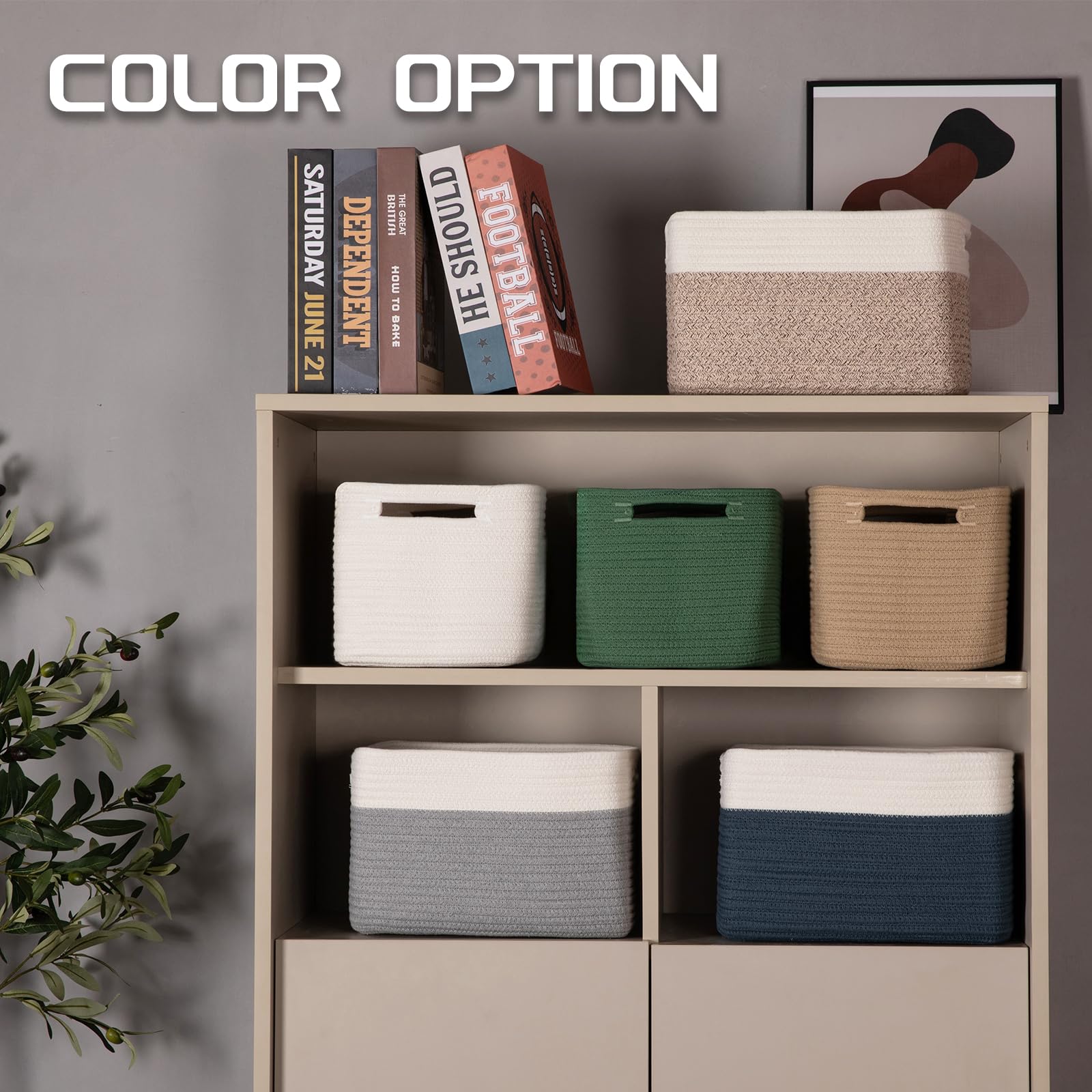 SixDOVE durable toy storage basket made of soft cotton rope.