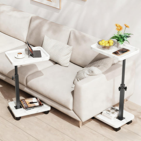 SJIE C Table beside the bed as a compact bedside tray