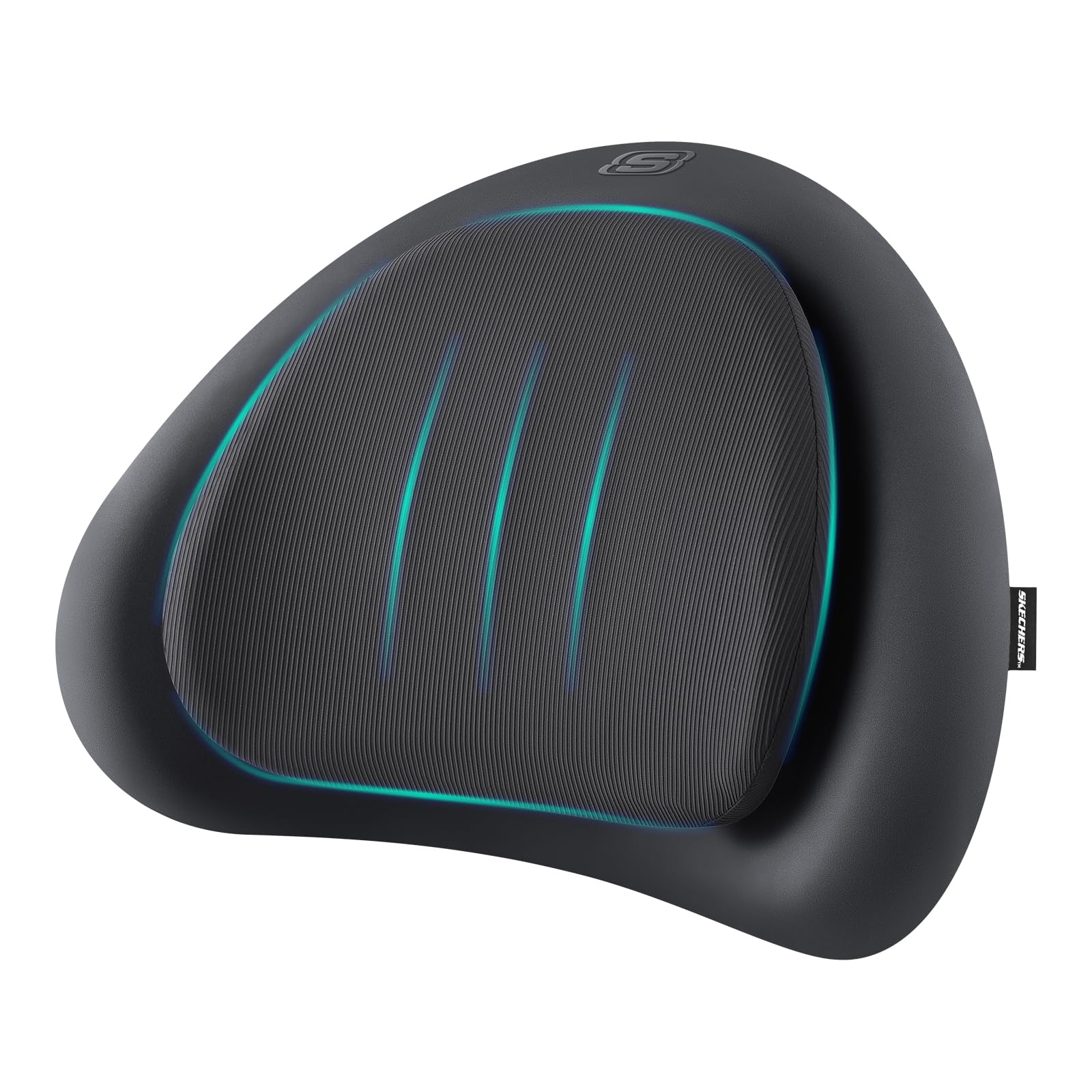 Skechers lumbar pillow memory foam front view for all-day back support