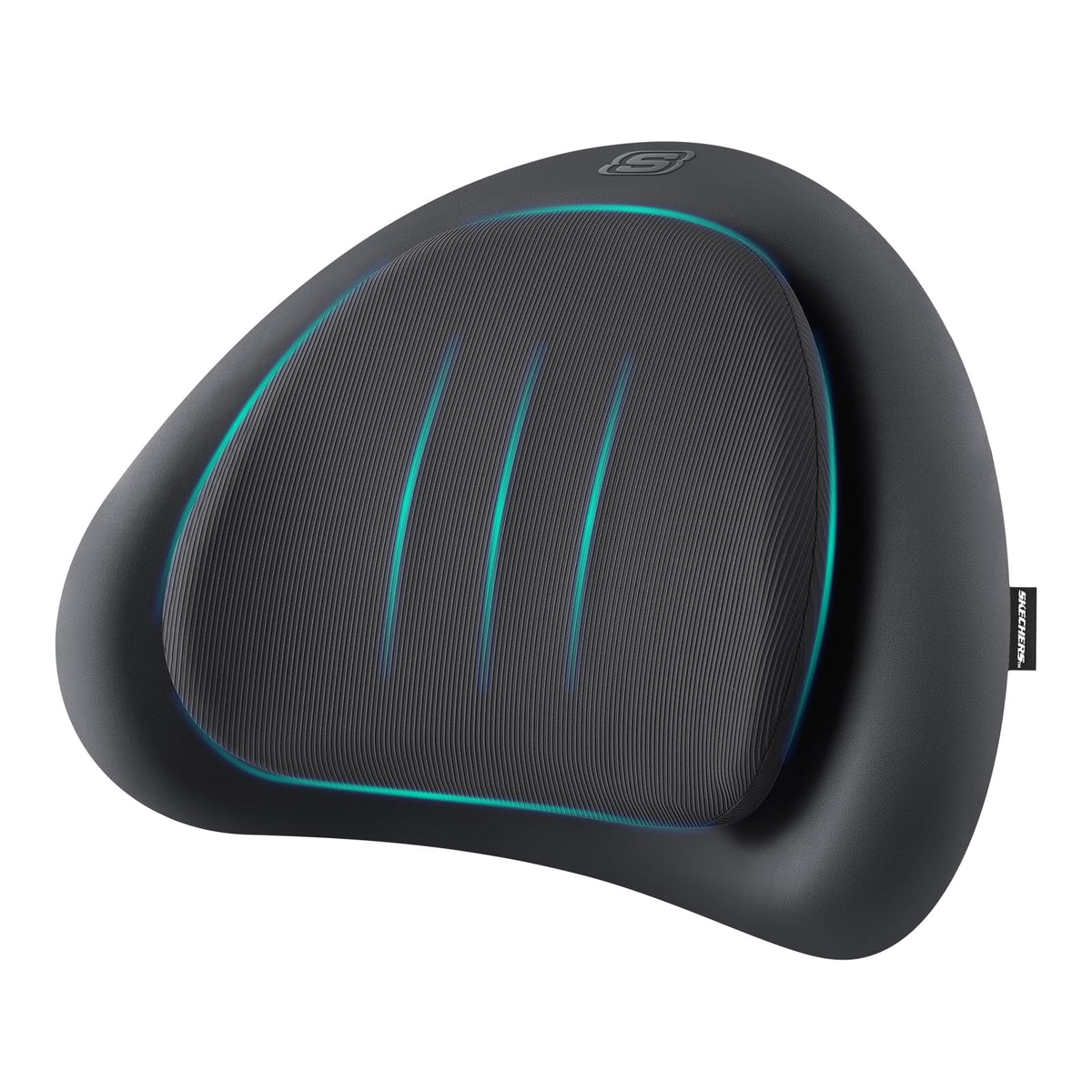 Skechers lumbar pillow memory foam front view for all-day back support