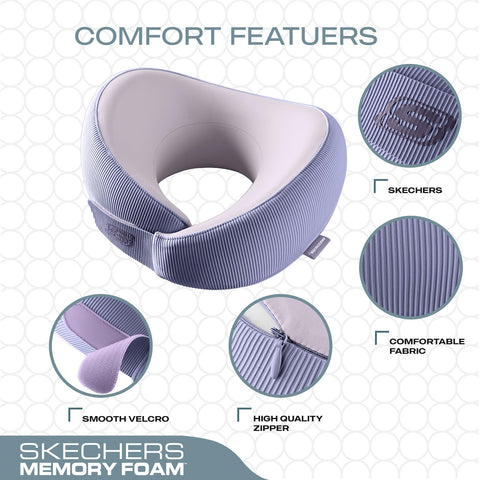 Skechers neck pillow portable design ideal for travel and car rides