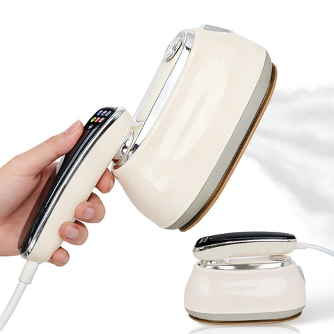 Skillroad steamer head rotates for easy access to tricky areas and quick wrinkle release.