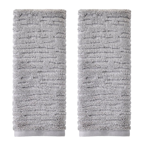 SKL Home CloudSoft hand towel gray with plush feel and quick-drying performance