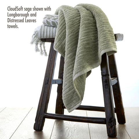 SKL Home CloudSoft hand towel sage 16x28 size ideal for bathrooms