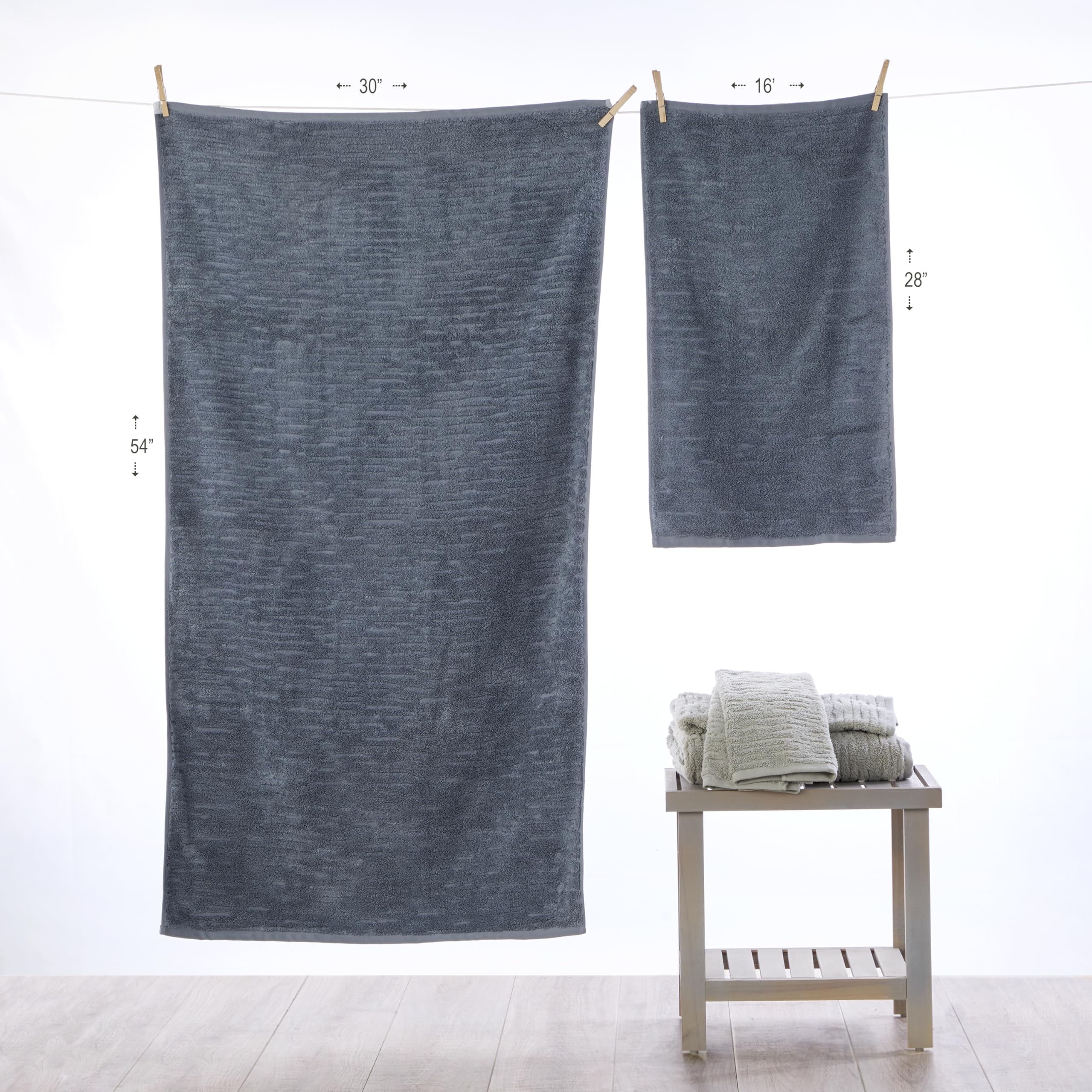 SKL Home CloudSoft hand towel with double-stitched hems for durability