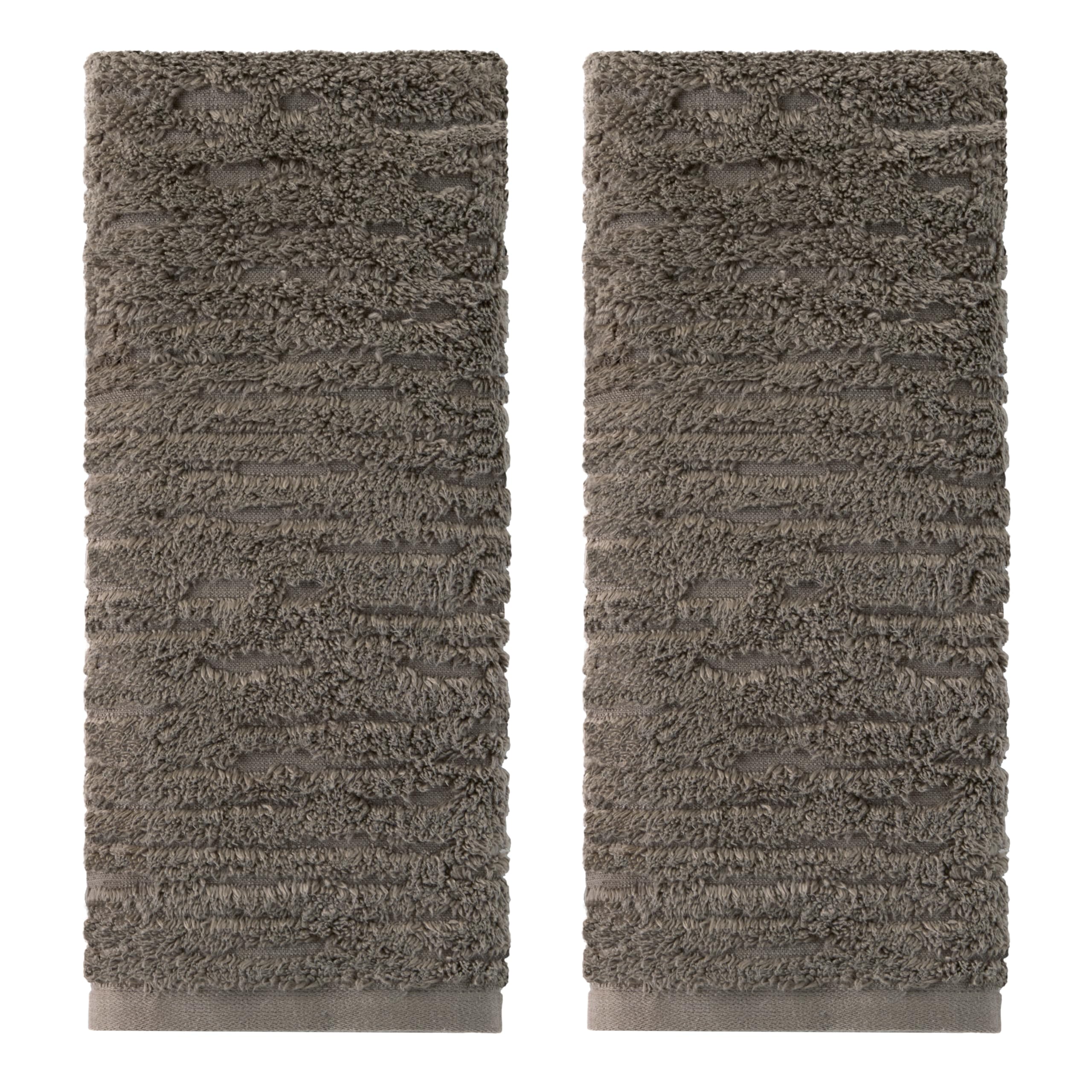 SKL Home CloudSoft hand towel set in mink brown for daily luxury