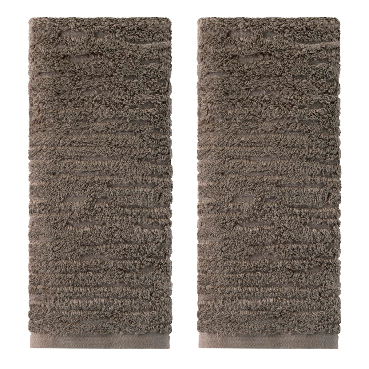 SKL Home CloudSoft hand towel set in mink brown for daily luxury