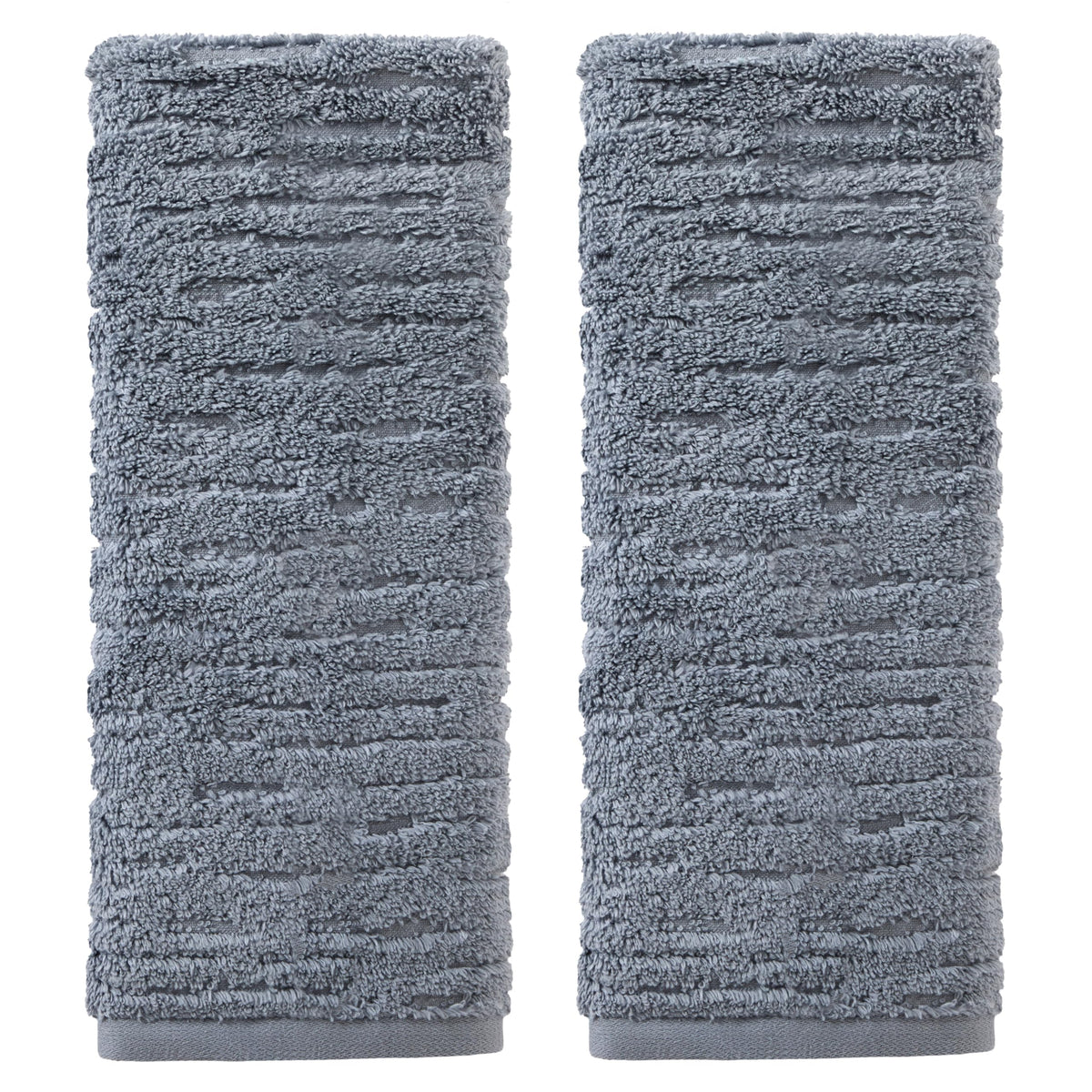 SKL Home CloudSoft hand towel in smoke blue close-up showing plush luxury for daily use