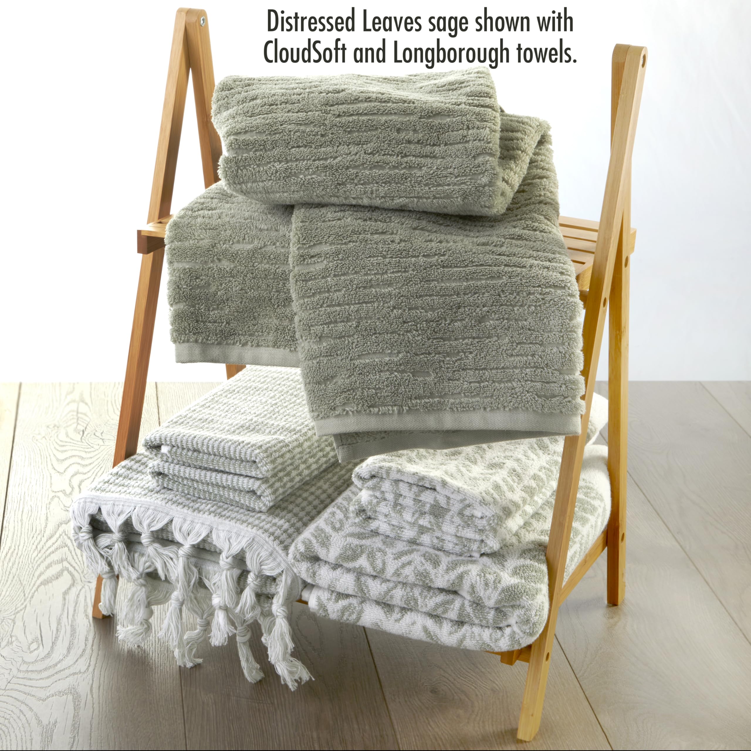 SKL Home Packaging display of the 2-piece towel set