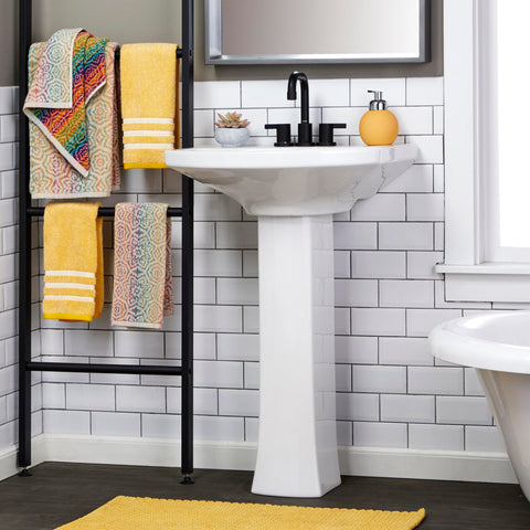 SKL Home Rhapsody 100% cotton towels provide soft, absorbent daily use.