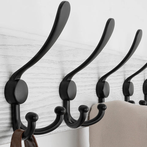 SKOLOO heavy-duty coat rack demonstrating 50 lb capacity for daily use