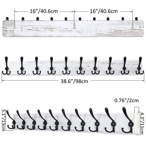 SKOLOO coat rack 38.6 inch length offering generous hanging space