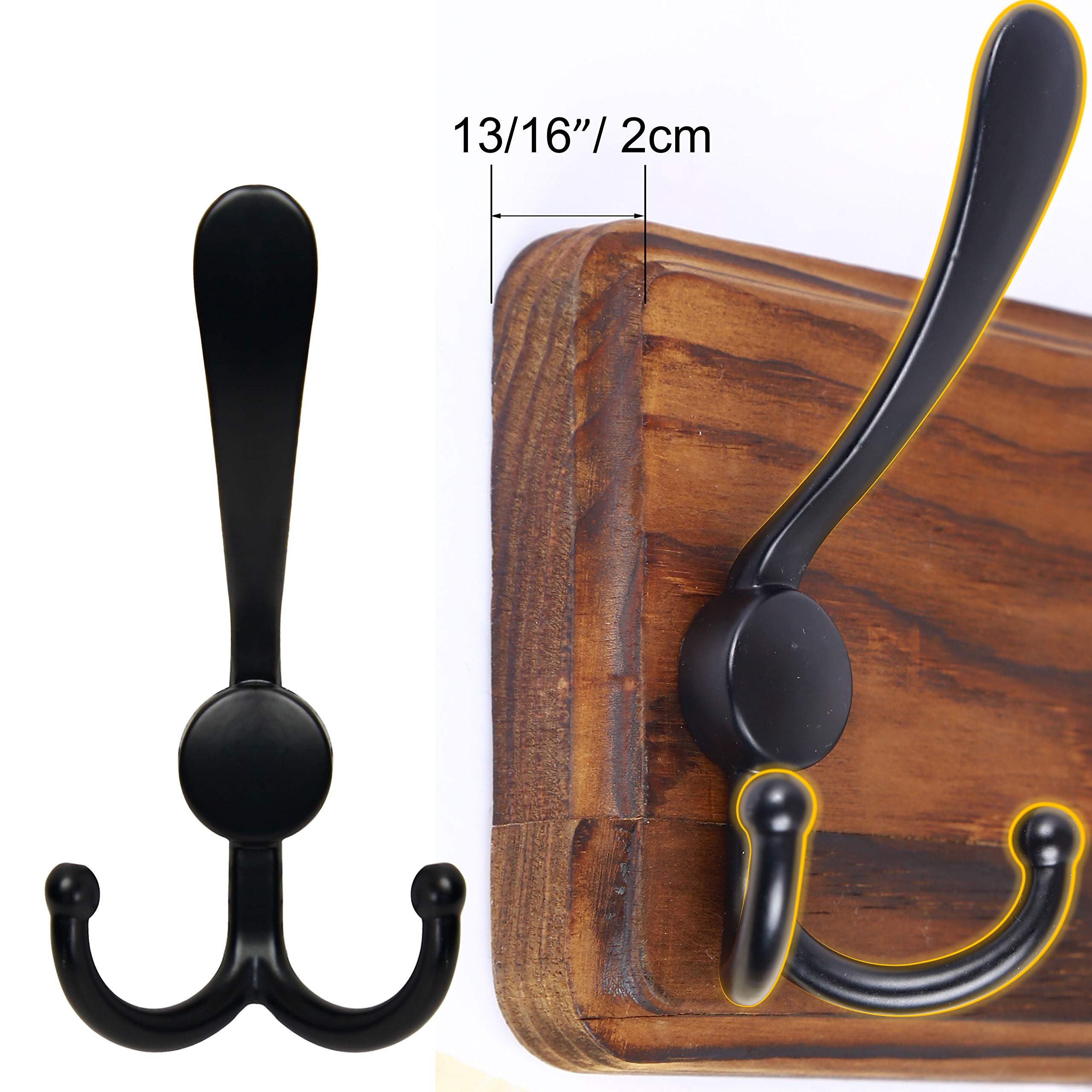 SKOLOO entryway wall mount coat rack installed on wood wall for quick access.
