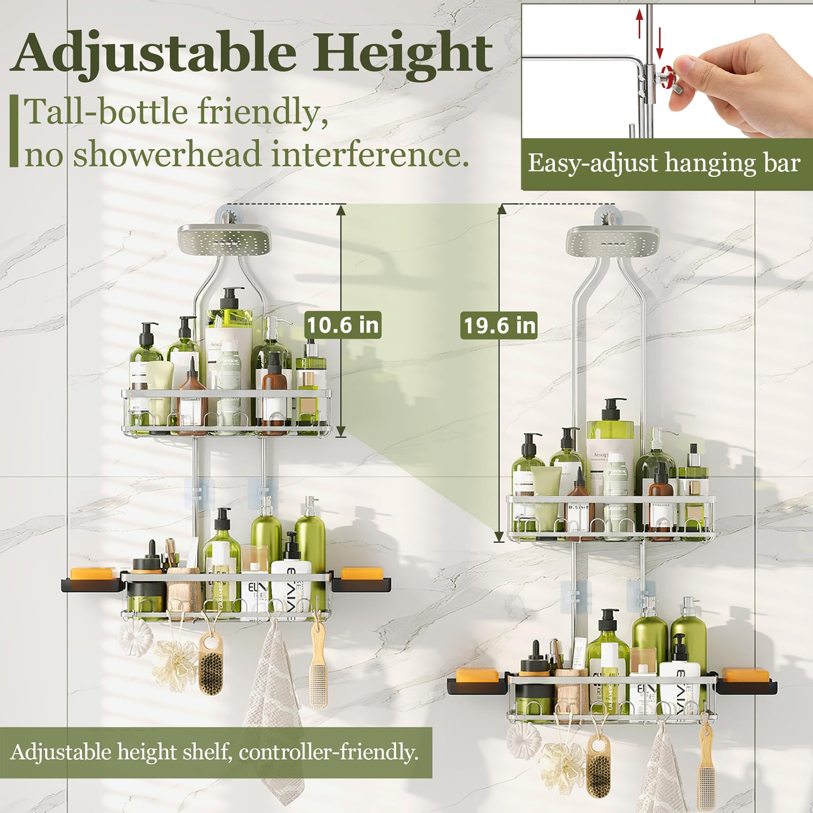 Skyapex rustproof shelves resist moisture for long-lasting shine