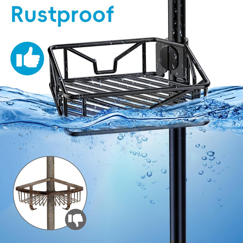 Skycarper dual hooks hold towels, razors, and accessories within easy reach.