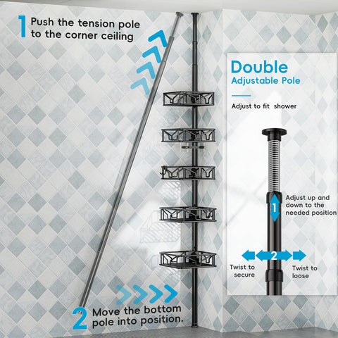 Skycarper inverted slot drains shower gel as you squeeze.