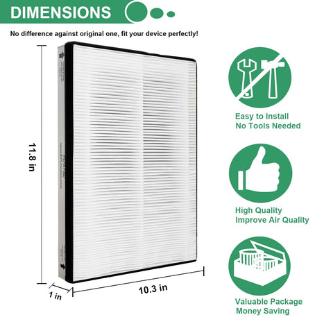 Skydiras pack includes two HEPA and four carbon pre-filters