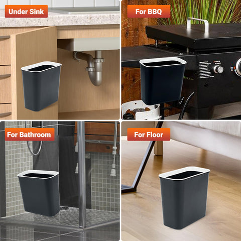 Skyflame modern trash bin design blends with any room.