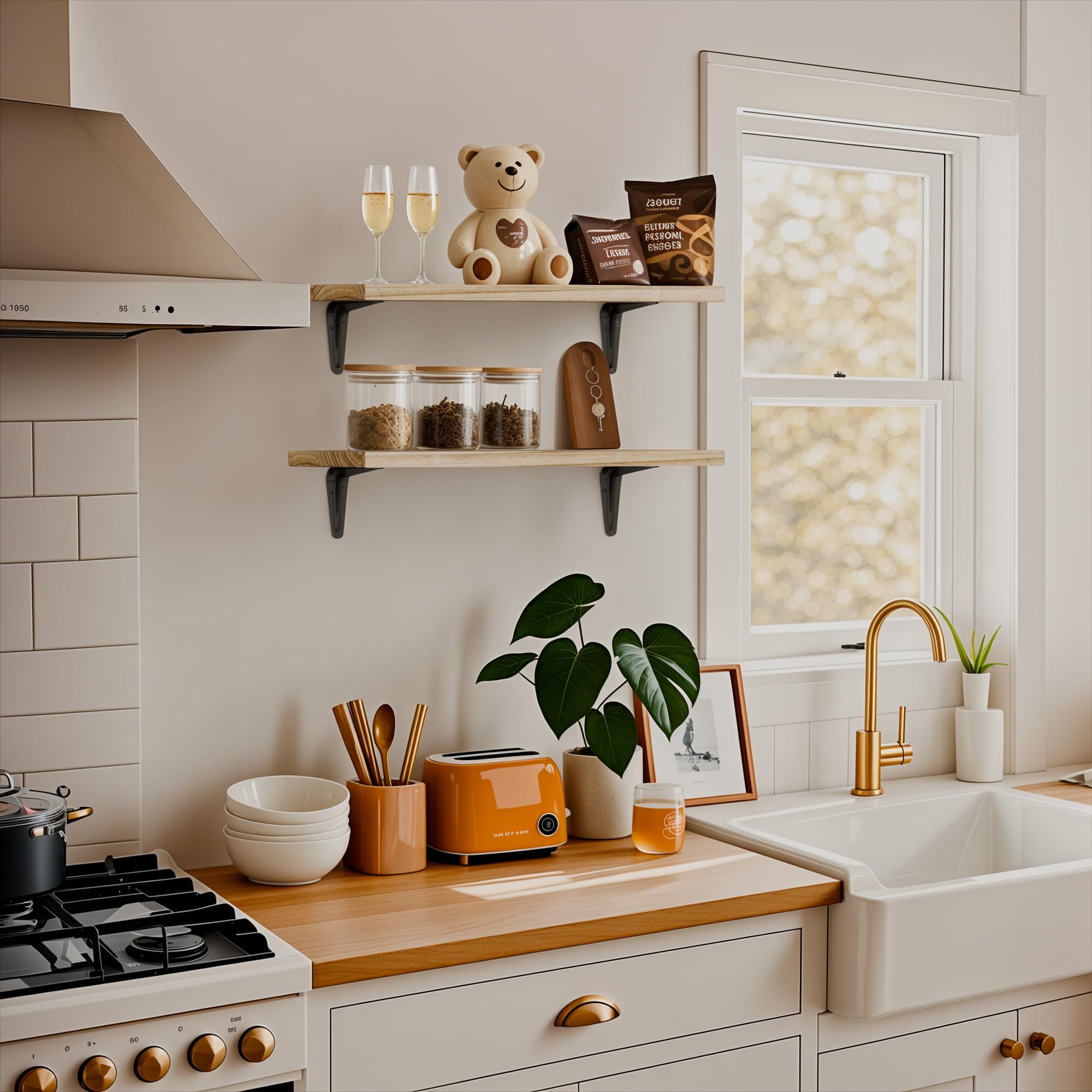 SKYSEN modular system enabling customizable wall shelving layouts