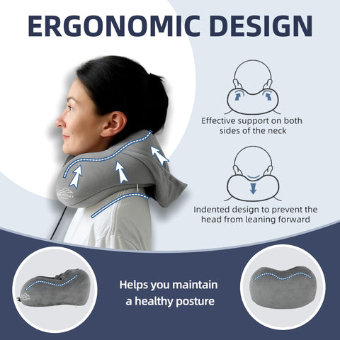 Removable velvet cover for Skytrax Comf pillow, easy to wash and fresh.