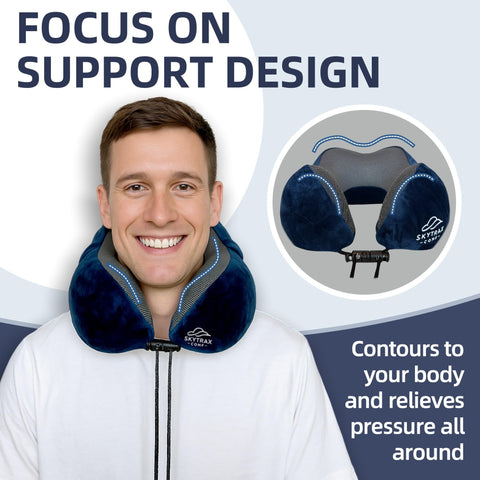 Skytrax Comf compact design fits easily into your carry-on